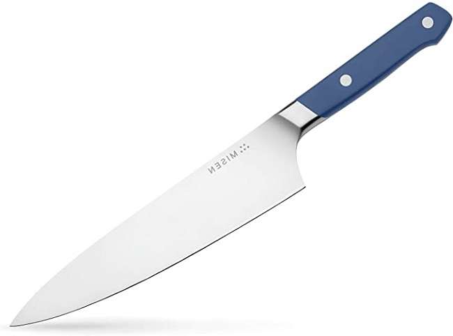 Misen Chef Knife - 8-Inch Professional Kitchen Knife. High Carbon Steel And Also Ultra Sharp Chef's Knife, Blue