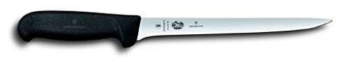 Victorinox Cutlery 8-Inch Straight Fillet Fishing Knife. Flexible Black Fibrox Handle