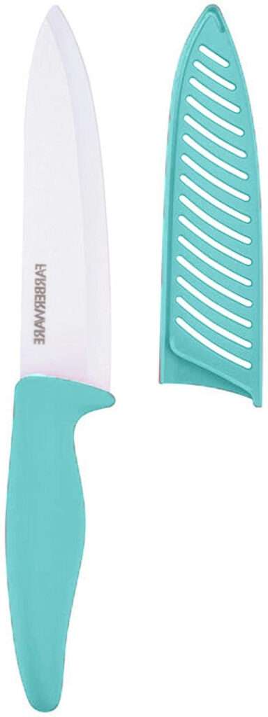 Farberware Ceramic Chef Knife, 6 inches, Aqua: