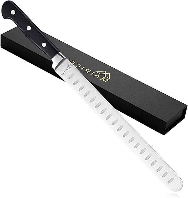 MARICO Ultra Sharp Premium 11-inch Stainless Steel Carving Knife - Ergonomic Design - Best for Slicing Roasts, Meats, Fruits, and Vegetables